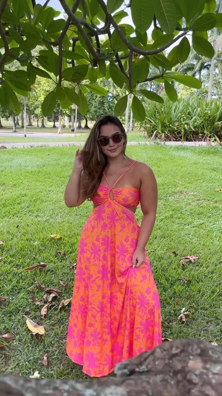 1266 | Vestido Aurora Tropical Glow