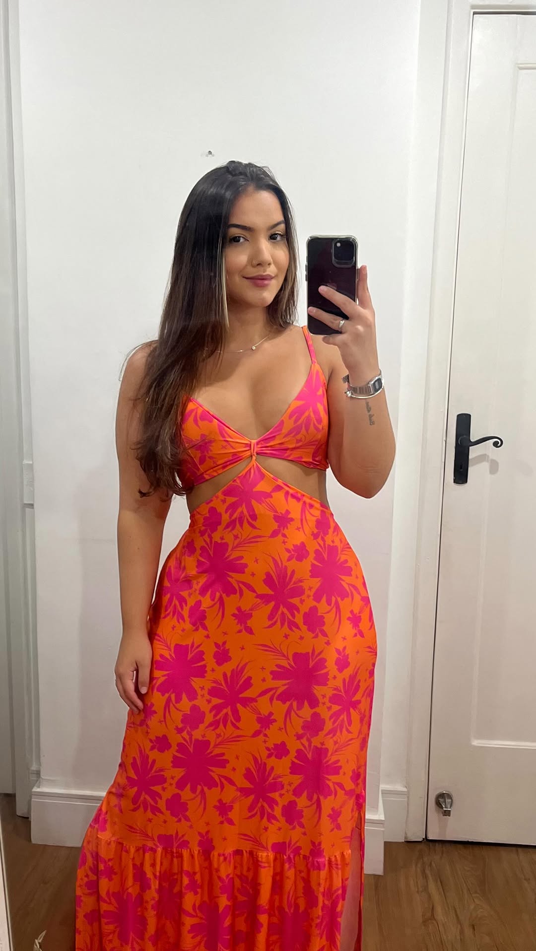 1333 | Vestido Sunset Floral Cut