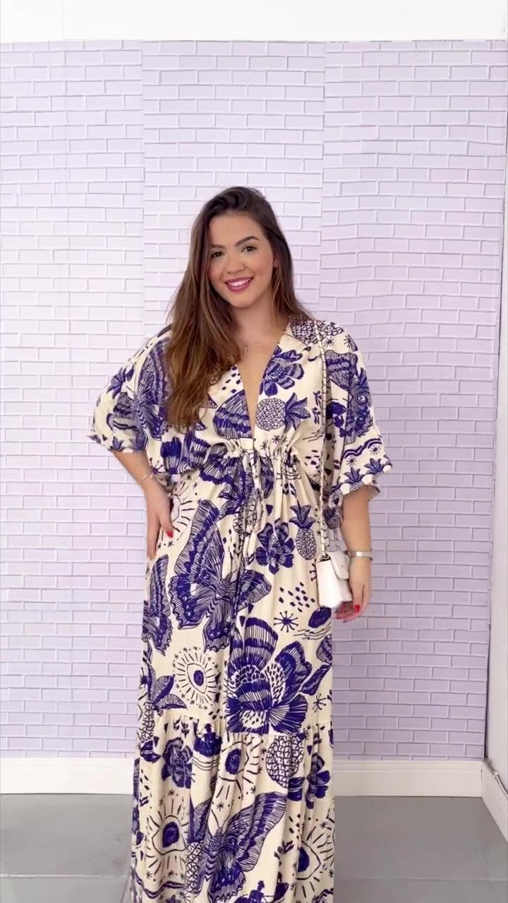 1317 | Vestido Indigo Garden Majestic